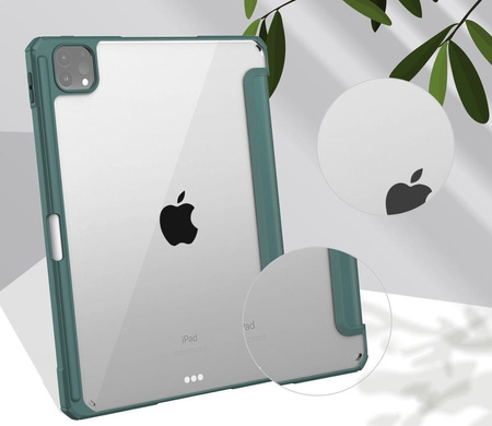 Etui Bizon Case Tab Clear Matt do iPad Pro 11 2022/2021/2020/2018, ciemnozielone