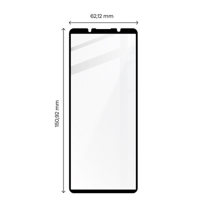 Szkło hartowane Bizon Glass Edge 2 do Sony Xperia 5 IV, czarne