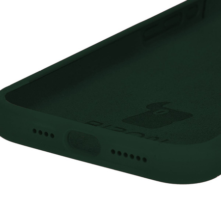 Etui silikonowe Bizon Soft Case do iPhone 15 Pro Max, ciemnozielone
