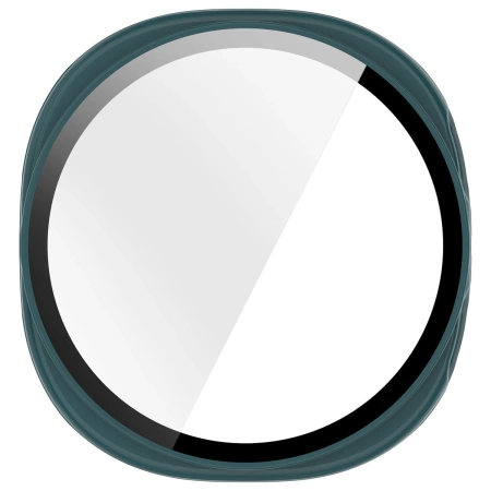 Etui ze szkłem do zegarka Bizon Case+Glass Watch do Samsung Galaxy Watch 8 40 mm, zielone