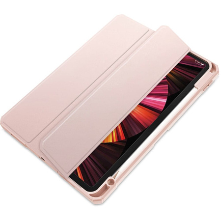 Etui Bizon Case Tab Clear Matt do iPad Pro 11 2022/2021/2020/2018, różowozłote