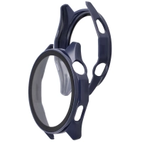 Etui ze szkłem do zegarka Bizon Case+Glass Watch do Huawei Watch GT6 46 mm, niebieskie