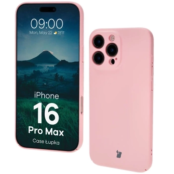 Etui Bizon Case Łupka do iPhone 16 Pro Max, różowe