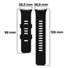Pasek Bizon Strap Watch Silicone B do Xiaomi Redmi Watch 5/4 / Smart Band 9/8 Pro, czarny