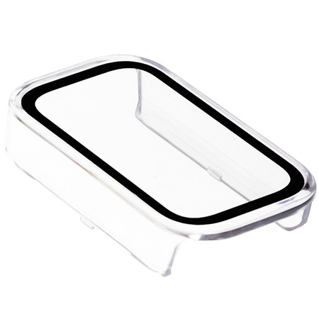 Etui ze szkłem do zegarka Bizon Case+Glass Watch do Xiaomi Smart Band 9 Active / Redmi Band 3, przezroczyste