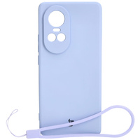 Etui Bizon Case Silicone Sq do Oppo Reno 10 5G, jasnofioletowe