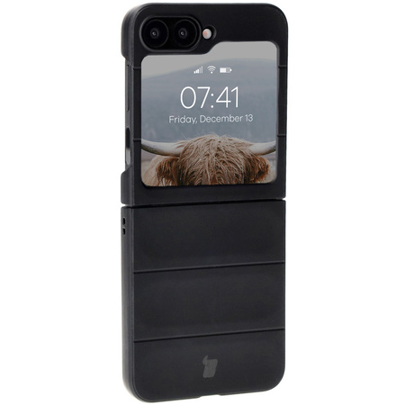 Pancerne etui Bizon Case Tur do Galaxy Z Flip6, czarne