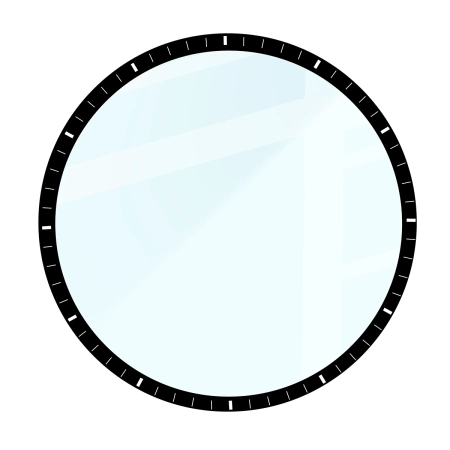 Szkło hybrydowe Bizon Glass Watch Edge Hybrid dla Huawei Watch GT6 46 mm, czarne