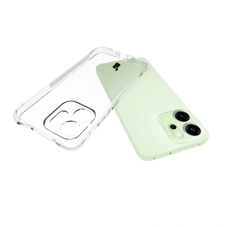 Elastyczne etui Bizon Case Salpa do Oppo Reno 14 F / 14 FS, przezroczyste
