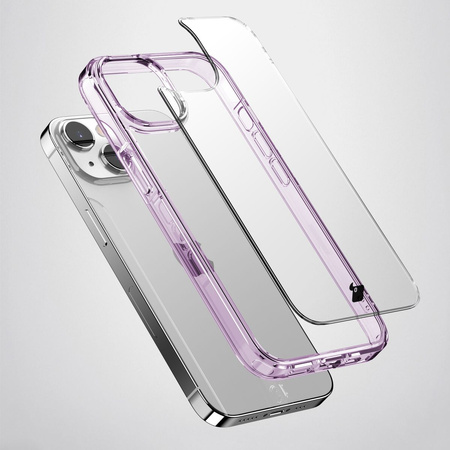 Etui Bizon Case Halo do iPhone 14 / 13, przezroczysto-niebieskie