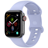 Pasek Bizon Strap Watch Silicone S do Apple Watch 38/40/41/42 mm, jasnofioletowy