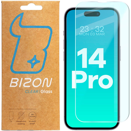 Szkło hartowane Bizon Glass Clear 2 do iPhone 14 Pro