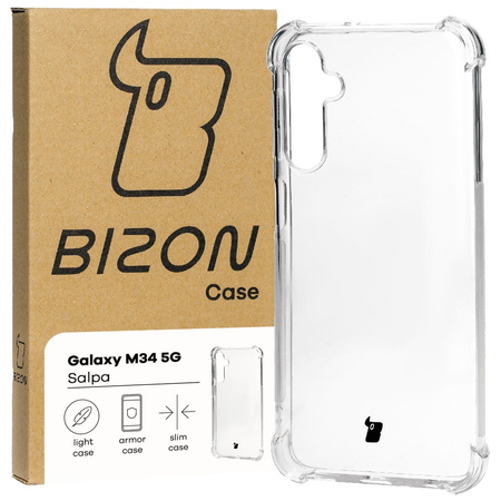 Elastyczne etui Bizon Case Salpa do Galaxy M34 5G, przezroczyste