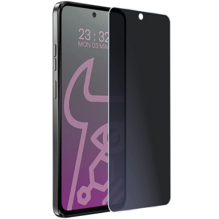 Prywatyzujące szkło hybrydowe Bizon Glass Mule Shadow do Motorola Moto G15 Power, matowe