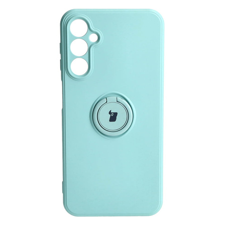 Etui Bizon Case Silicone Ring Sq do Samsung Galaxy A24, turkusowe