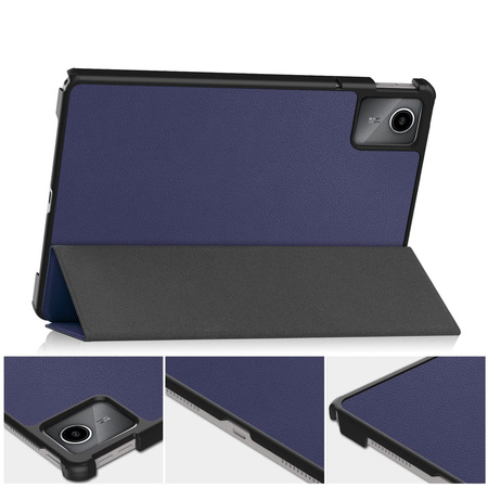 Etui Bizon Case Tab Croc do Lenovo Tab M11, granatowe