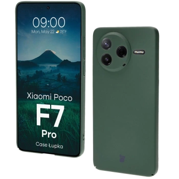 Etui Bizon Case Łupka do Xiaomi Poco F7 Pro, zielone