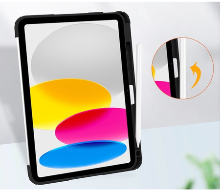 Etui Bizon Case Tab Clear Matt do Apple iPad 10 10.9 2022, czarne