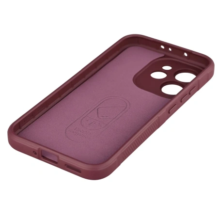Pancerne etui Bizon Case Tur do Oppo Reno 15 Pro, burgundowe