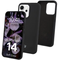 Silikonowe etui Bizon Soft Case do Oppo Reno 14, czarne