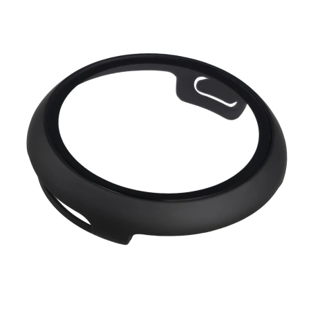 Etui ze szkłem do zegarka Bizon Case+Glass Watch do Google Pixel Watch 4 45 mm, matowe czarne