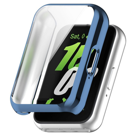 Etui Bizon Case Watch Felipe do Galaxy Fit 3, niebieskie