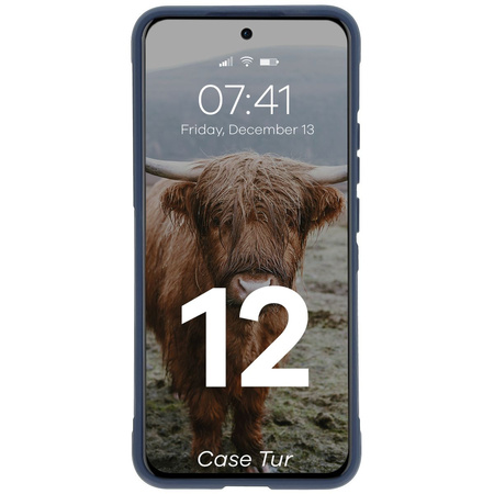 Pancerne etui Bizon Case Tur do Oppo Reno 12, granatowe