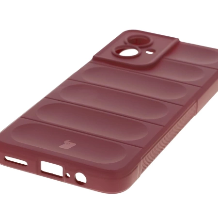 Pancerne etui Bizon Case Tur do Motorola Moto G55 5G, burgundowe