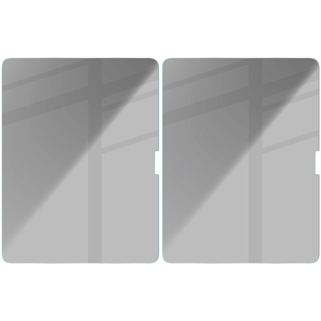 Prywatyzujące szkło hartowane Bizon Glass Tab Clear Shadow Duo do iPad Air 13" 2025 / 2024, 2 sztuki