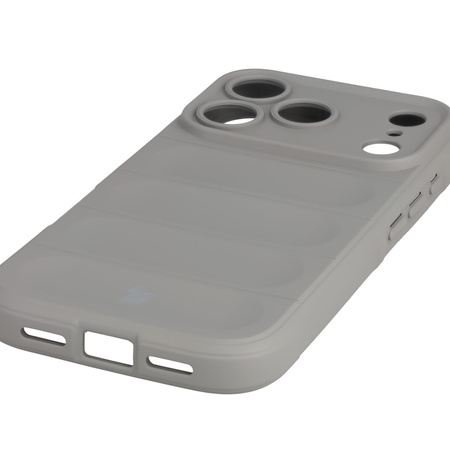 Pancerne etui Bizon Case Tur do iPhone 17 Pro, jasnoszare