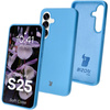Silikonowe etui Bizon Soft Case do Galaxy S25, ciemnoniebieskie