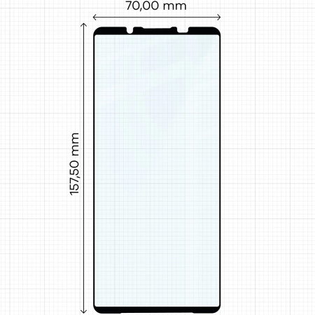 Szkło hartowane Bizon Glass Edge 2 do Xperia 1 VII, czarna ramka