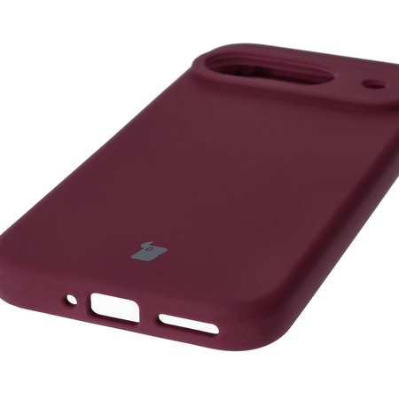 Silikonowe etui Bizon Soft Case do Google Pixel 9, ciemnofioletowe