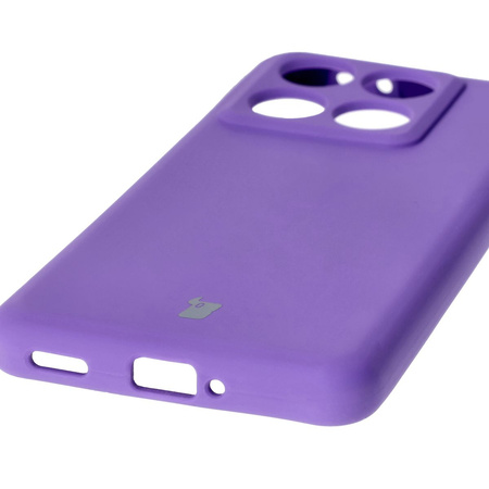 Silikonowe etui Bizon Soft Case do Xiaomi 14T Pro, fioletowe