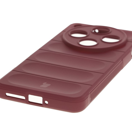 Pancerne etui Bizon Case Tur do Oppo Find X8 Pro, burgundowe