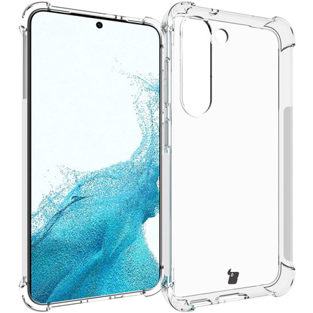 Etui + 2x szkło + obiektyw Bizon Case Clear Pack do Galaxy S23, przezroczyste