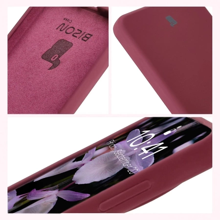 Silikonowe etui Bizon Soft Case do OnePlus 13R, ciemnofioletowe