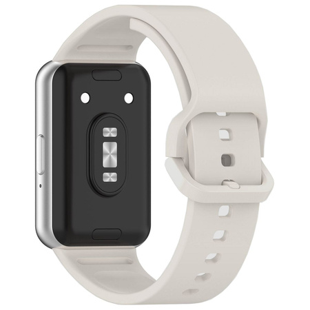 Pasek Bizon Strap Watch Silicone do Galaxy Fit 3, jasnoszary