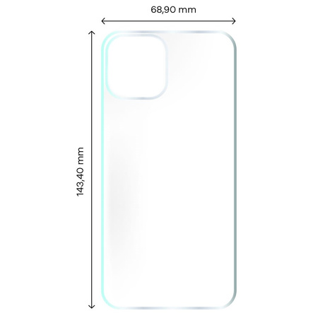 Folia hydrożelowa na tył Bizon Glass Hydrogel Back Duo, iPhone 12 / 12 Pro, 2 sztuki
