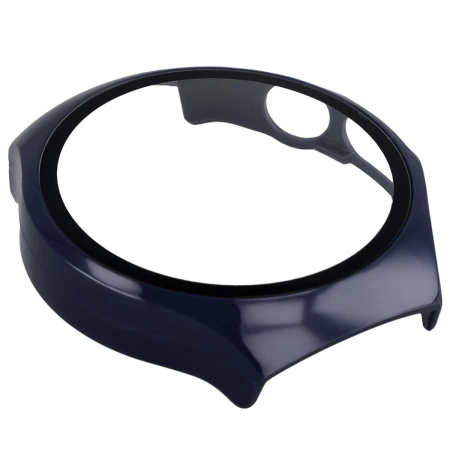 Etui ze szkłem do zegarka Bizon Case+Glass Watch do Huawei Watch 5 46 mm, niebieskie