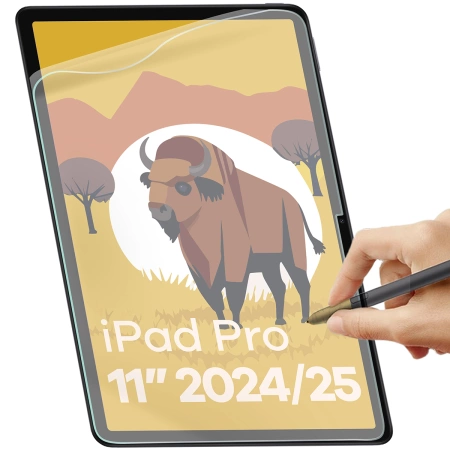 Folia imitująca papier Bizon Film Tab Papirus Duo do iPad Pro 11" 2025 / 2024, 2 sztuki