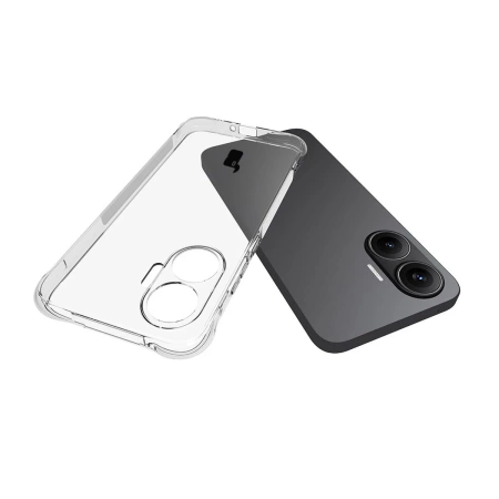 Elastyczne etui + 2x szkło hartowane Bizon Case Clear Pack do Xiaomi POCO F7