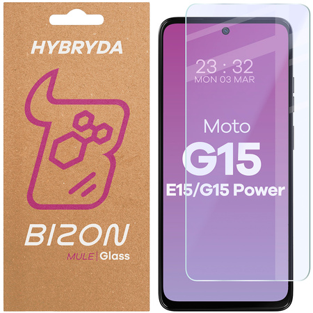 Elastyczne szkło hybrydowe Bizon Glass Mule do iPhone 16 Plus