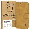 Etui z klapką Bizon Case Pocket do iPhone 14 Pro, brązowe