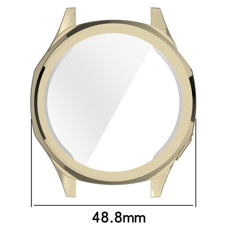 Etui Bizon Case Watch Felipe do Huawei Watch GT 5 46 mm, złote