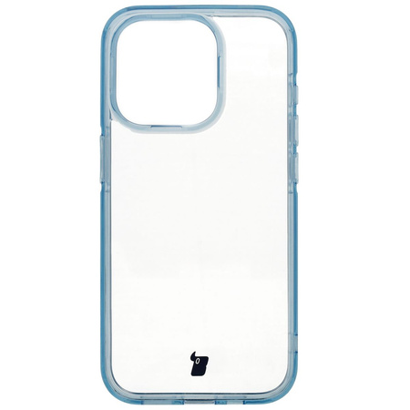 Etui Bizon Case Halo do iPhone 15 Pro, przezroczysto-niebieskie