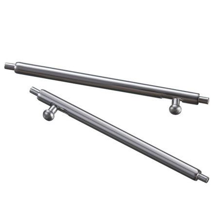 Pasek ze stali nierdzewnej do smartwatcha, Bizon Strap Watch Aura, Quick Release 18 mm, srebrny