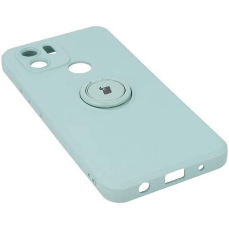 Etui Bizon Case Silicone Ring do Redmi A1, turkusowe