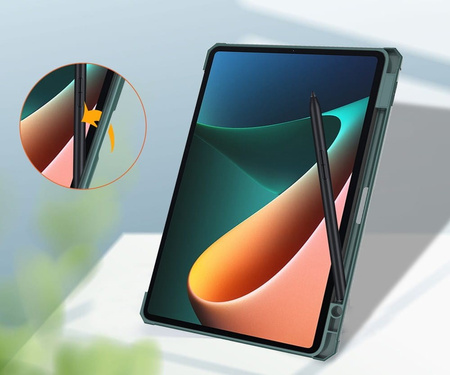 Etui Bizon Case Tab Clear Matt do Xiaomi Pad 5/5Pro 11.0, ciemnozielone