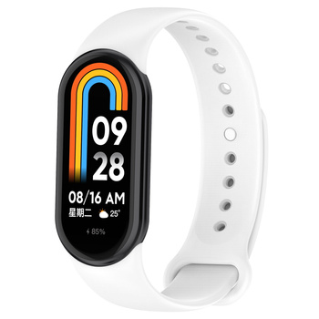 Pasek Bizon Strap Watch Dots do Xiaomi Mi Smart Band 8, biały